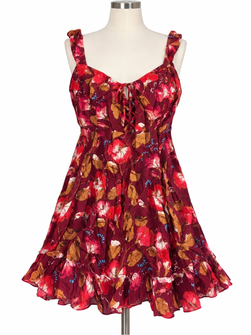 Free People Floral Tunic Mini Dress S